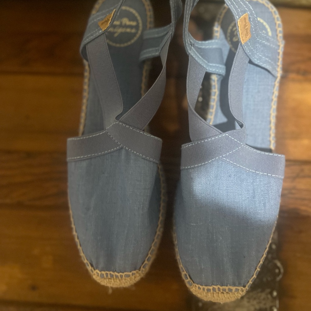 Toni Pons  Chambray Blue Espadrille Sandals